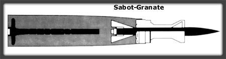 Sabot Granate -  Wuchtgeschoss